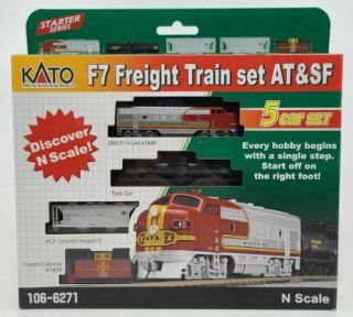 Kato 106 - 6271 N F7 Sf Freight Train Set Ln/box