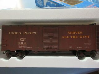 Atlas O Scale 2 - Rail,  Uni0n Pacific 1937 Box Car,  9559 - 3 / 184219 Weathered.