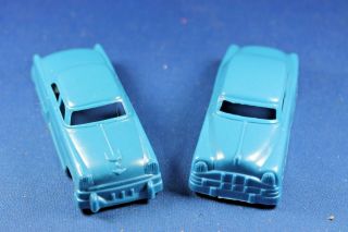 Plasticville - O - O27 - V - 6 - Vintage Dark Blue Autos - Htf Colors