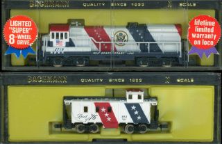 Bachmann N Scale 4670 U36b Diesel Locomotive Plus 5412 Caboose Spirit Of 