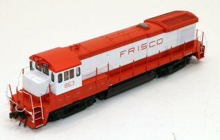 Atlas Silver Ge B30 - 7 Diesel Locomotive Frisco 863 Upgraded To Dcc Ho Scale