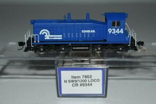 N Scale Life - Like 7862 Conrail Sw9/1200 Diesel Locomotive 9344 C17870