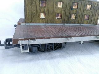 KALAMAZOO G SCALE BUNK CAR and FLAT CAR from TRACK LAYERS SET - 2
