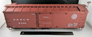 Accucraft/ams - 1/20.  3 Scale - D&rgw Rio Grande Box Car Am31 - 122