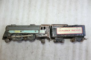 Marx Trains 3000 Canadian Pacific Engine & Tender 3/16 2 - 4 - 2