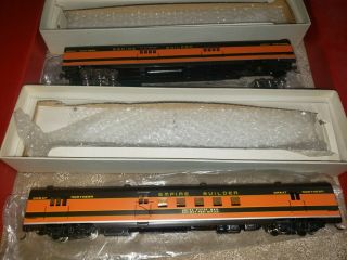 Westside Model Co Brass Ho Scale Great Northern Baggae Mail Cars Railroad Trains