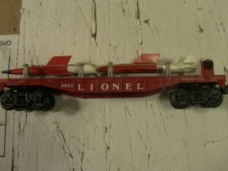 Lionel 6823 Flatcar With I.  R.  B.  M.  Missiles 1959 - 60