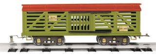 Mth 10 - 2150 Standard Gauge Green And Red 20 - 193 Stock Car Ln/box
