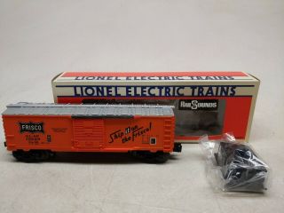 Lionel Frisco Boxcar With Diesel Railsounds O Gauge Train Freight Car 6 - 19229