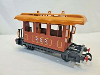 Htr Vintage Playmobil 4120 " P.  R.  R.  " Western Themed Passenger Car Train Toy Guc