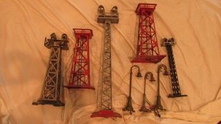 O Gauge Light Of Two Light Towers And Standard