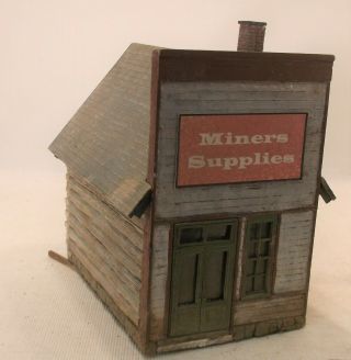 Sn3 S Craftsman Custom Built " Log Type Miners Supply Store " Weathered Painted