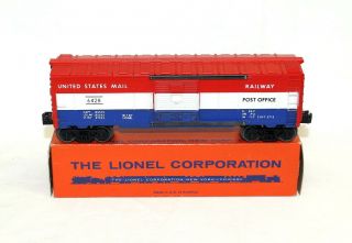 Postwar Lionel 6428 Us Mail Boxcar All W/nice Orange Perforated - Type Ob