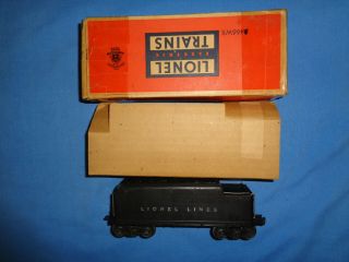 Lionel 6466wx Lionel Lines Whistling Tender W/original Box.  Well.