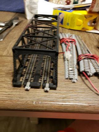 Kato N Scale Track 2 6 Switches,  1 Left And 1 Right,  1 Double Bridge, .