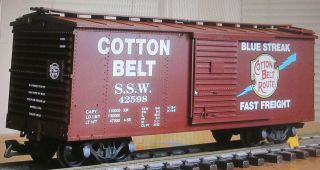 Usa Trains Cotton Belt Blue Streak Steel Box Car R - 19009