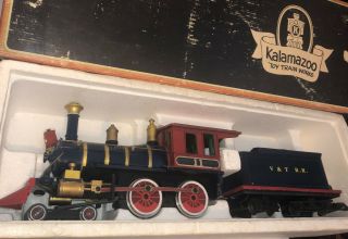 Kalamazoo V&t Engine Locomotive & Tender G Scale