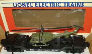 ✅lionel Us Navy Flat Car W/ Helicopter 6 - 16952 Military Army United States Train