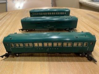 Two American Flyer 650 Cars And One 651 Baggage Car