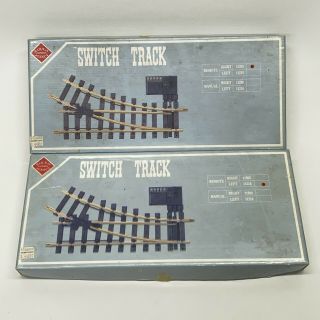 Railway Express Agency Switch Track G Gauge 11205 11215 Remote Left & Right