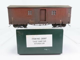 On30 Gauge Bachmann Spectrum 26997 Kitchen Camp Car Factory Weathered