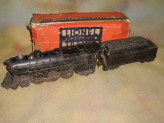 Lionel Postwar 2 - 6 - 2 Steam Engine 2025 W.  2466w Tender,  Needs Work