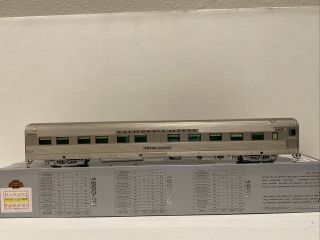 Ho Scale Broadway Limited California Zephyr D&rgw Sleeper Silver Gorge W/ Lights