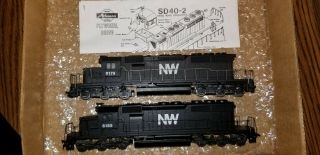 Ho Athearn 2 Norfolk Western Sd40 - 2 Locomotives Different S