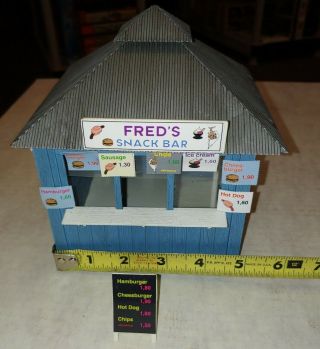 Piko,  G Scale Building Kit,  Fred’s Snack Bar.  See Ad.  (f12)