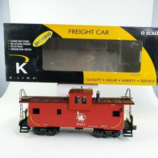 K - Line Cnj Extended Vision Classic O Scale Caboose K613 - 1231 91517