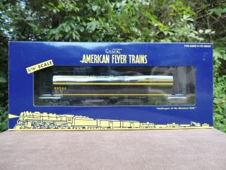 American Flyer 6 - 48669 Nickel Plate Cylindrical Hopper - - Hi - Rail Wheels