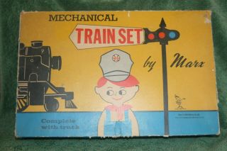 Vintage Louis Marx Mechanical Train Set 1950 