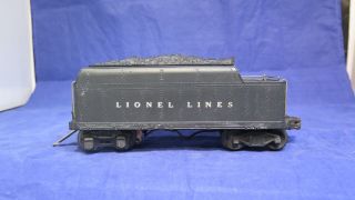 Lionel Prewar O Gauge Scarce Late 2235w Plastic Tender For Steam Locomotive Ct