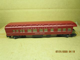 American Flyer Lines S Scale 954 Grand Canyon Observartion Car - Lighted