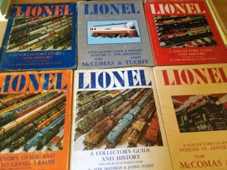 Lionel Collectors Guide And History Volumes 1 - 6 Mccomas & Tuohy,  Lionel Sign