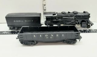 Lionel Postwar O 1120 Steam Engine W Tender Plus 1002 Hopper