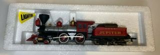 Bachmann N - Scale Central Pacific Jupiter 4 - 4 - 0 American Steam Locomotive W/tendr
