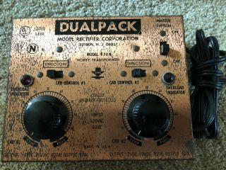 Mrc Dualpack 770n N Scale/gauge Train Control Transformer Vintage Rare