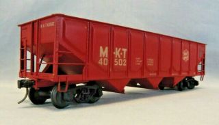 U.  S.  Hobbies 2 - Rail BRASS O Gauge 3 - bay Panel Side Hopper - Red MKT 40502 2