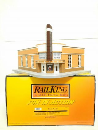 Mth 30 - 9054 Movie Theater O Gauge Train Building Accessory