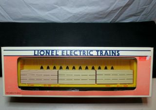 Lionel 6 - 16380 O27 Scale Center I - Beam Flat Car With Lumber Load " Union Pacific "