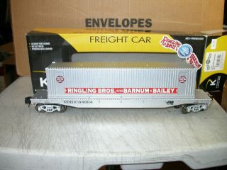 K - Line By Lionel 6 - 21469 O Scale Ringling Bros.  Circus Merchandise Flat Car