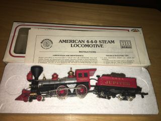 Bachmann Ho Scale 41 - 510 - 24 Old Time " Jupiter " 4 - 4 - 0 Central Pacific R.  R.  Loco.