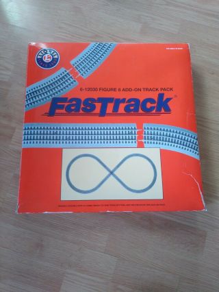 Lionel Fastrack Electric O Gauge Model Train Figure 8 Track Add - On Pack (6 - 1203…