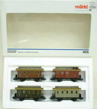 Marklin 4035 Prussian Passenger Train Set Ex/box