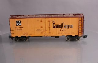 Aristo - Craft 46228 - 2 G Scale Atsf Grand Canyon Reefer - Metal Wheels