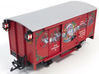 Lgb Christmas Box Car With Lights