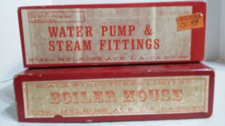 Scale Structures Limited Boiler House Kit & Water Pump & Steam Fittings Kit.  Ho