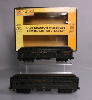 Mth 30 - 6245 Nickel Plate Road Streamlined Combine And Diner Car Set Ex/box