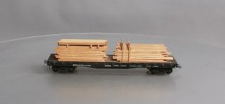 Custom O Scale Pennsylvania Freight Car W/wood Load 4679 - 2 - Rail
